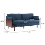 Canapé 3 places Mid-Century Modern