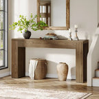 Console de 59 po avec plateau en bois d'ingénierie