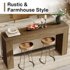 Console de 59 po avec plateau en bois d'ingénierie