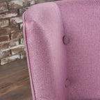 Fauteuil d'appoint rembourré avec clous décoratifs