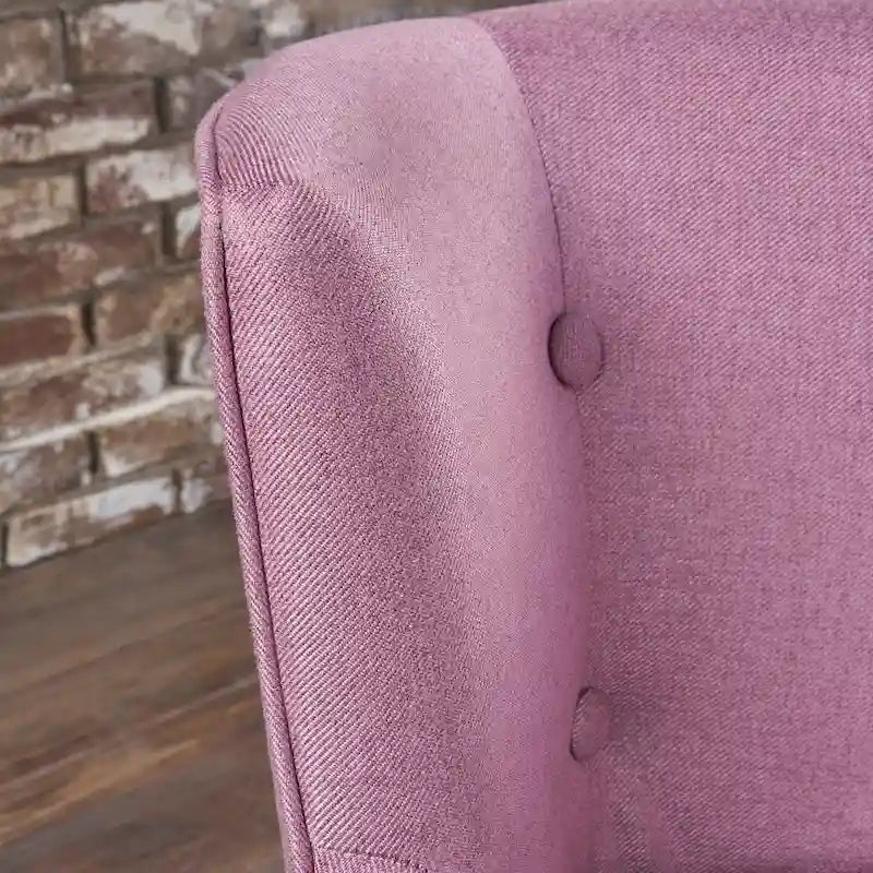 Fauteuil d'appoint rembourré avec clous décoratifs