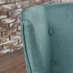 Fauteuil d'appoint rembourré avec clous décoratifs