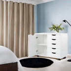 Meuble de rangement 5 tiroirs sur roulettes