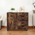 Meuble de rangement 5 tiroirs sur roulettes