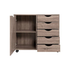 Meuble de rangement 5 tiroirs sur roulettes