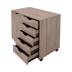 Meuble de rangement 5 tiroirs sur roulettes