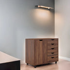 Meuble de rangement 5 tiroirs sur roulettes