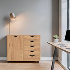 Meuble de rangement 5 tiroirs sur roulettes