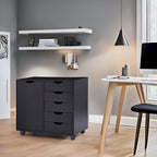 Meuble de rangement 5 tiroirs sur roulettes