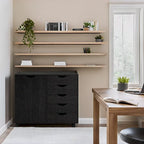 Meuble de rangement 5 tiroirs sur roulettes