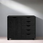 Meuble de rangement 5 tiroirs sur roulettes