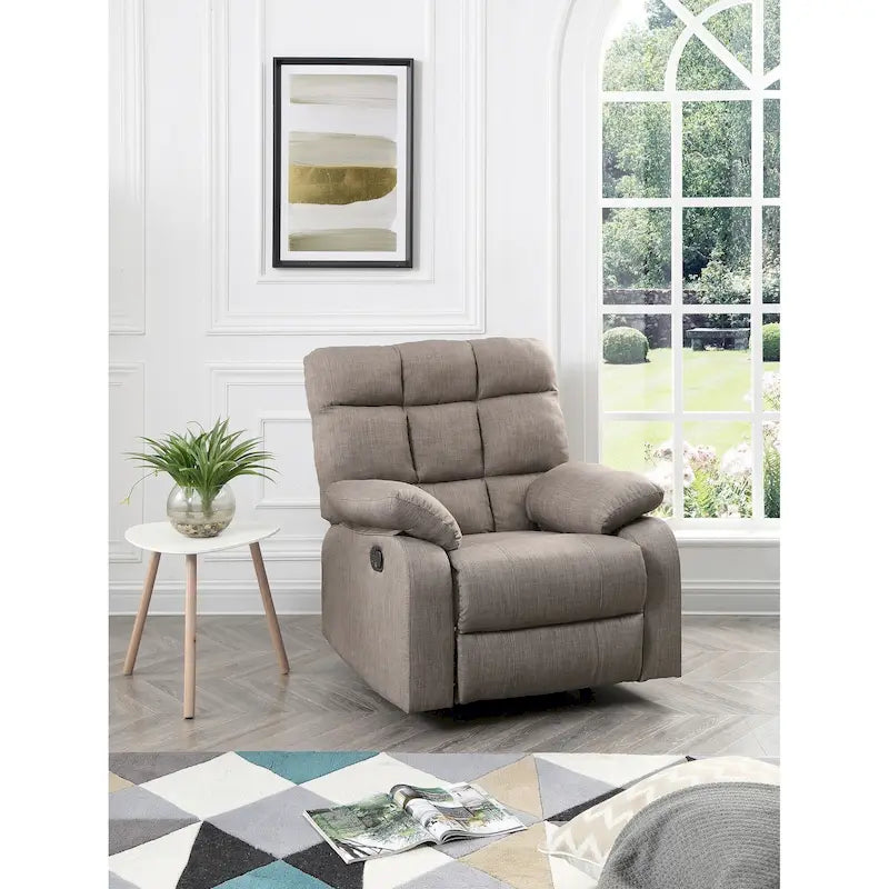 Fauteuil inclinable à bascule en tissu - 37L x 39P x 38H