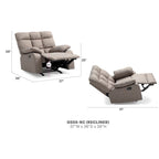 Fauteuil inclinable à bascule en tissu - 37L x 39P x 38H