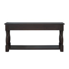 Console de 64 pouces avec tiroirs et étagère inférieure