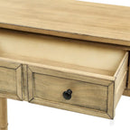 Console de table avec deux tiroirs de rangement et une étagère inférieure pour le salon et l'entrée
