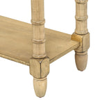 Console de table avec deux tiroirs de rangement et une étagère inférieure pour le salon et l'entrée