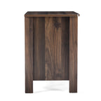 Table de chevet à 2 tiroirs avec surface aspect bois