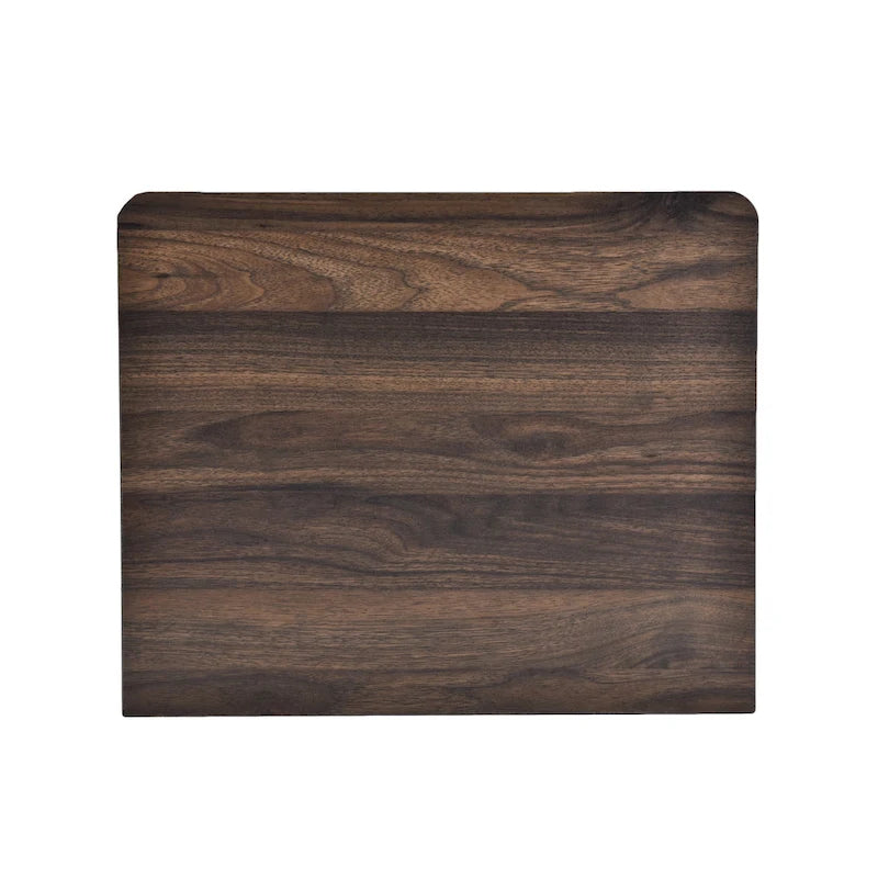 Table de chevet à 2 tiroirs avec surface aspect bois