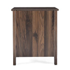 Table de chevet à 2 tiroirs avec surface aspect bois