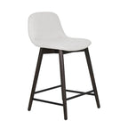 Tabouret de comptoir rembourré avec repose-pieds