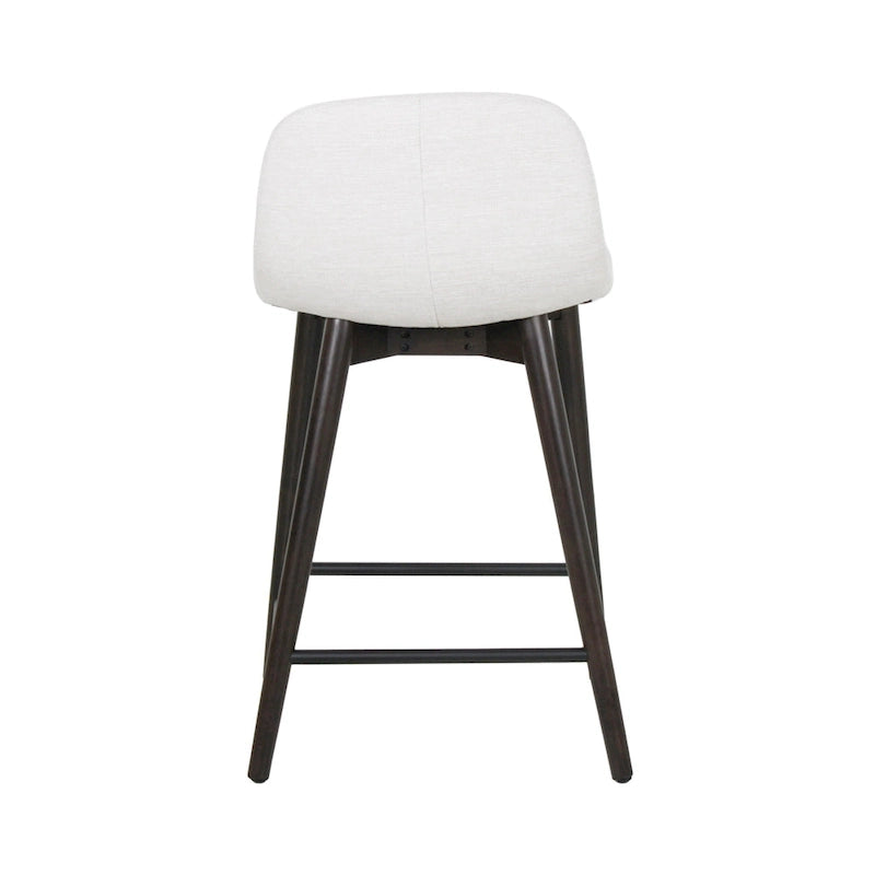 Tabouret de comptoir rembourré avec repose-pieds