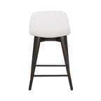 Tabouret de comptoir rembourré avec repose-pieds