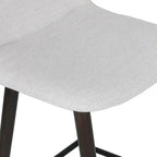Tabouret de comptoir rembourré avec repose-pieds