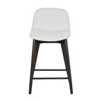 Tabouret de comptoir rembourré avec repose-pieds