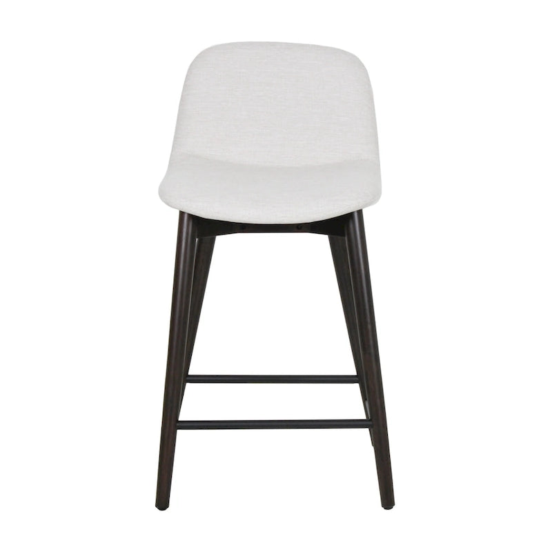 Tabouret de comptoir rembourré avec repose-pieds