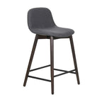 Tabouret de comptoir rembourré avec repose-pieds