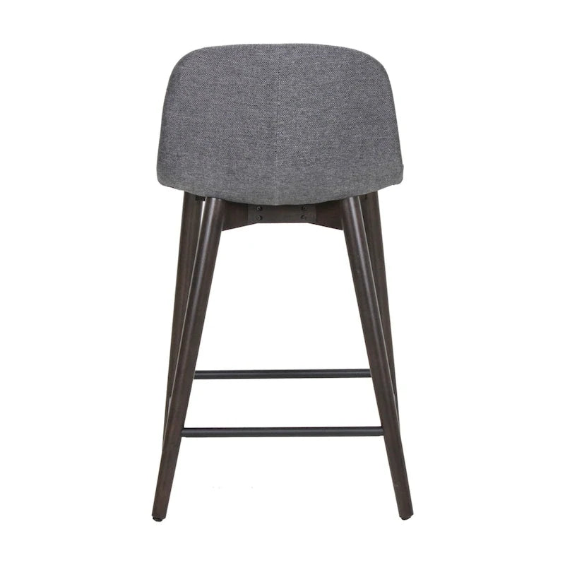 Tabouret de comptoir rembourré avec repose-pieds