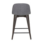 Tabouret de comptoir rembourré avec repose-pieds