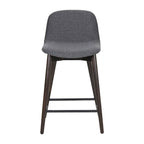 Tabouret de comptoir rembourré avec repose-pieds