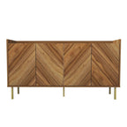 Console de buffet avec pieds dorés et rangement