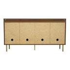 Console de buffet avec pieds dorés et rangement