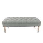 Banc rembourré capitonné classique