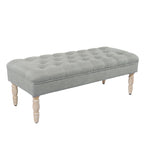 Banc rembourré capitonné classique