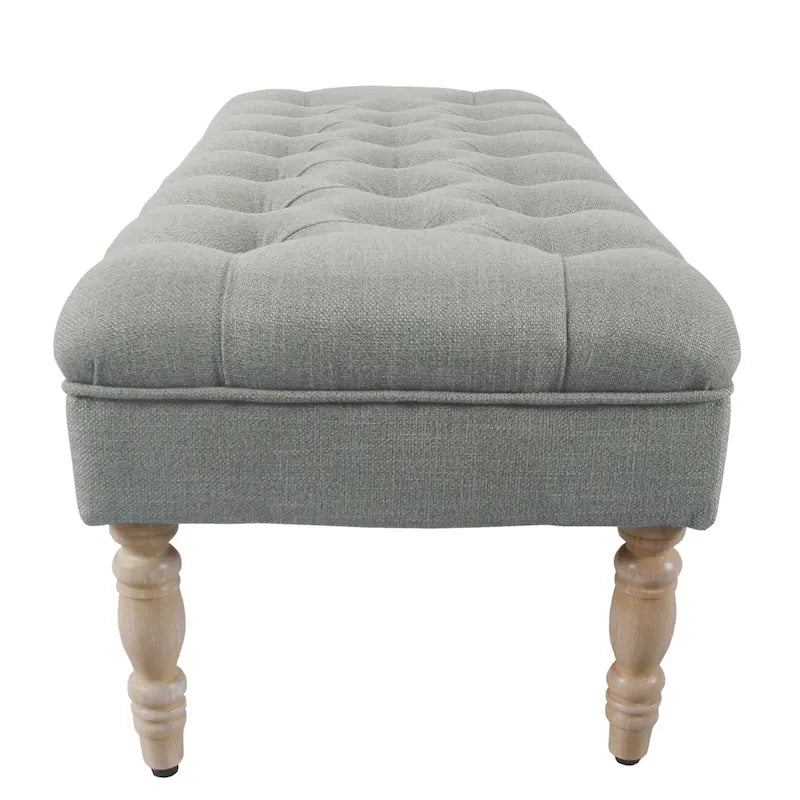 Banc rembourré capitonné classique
