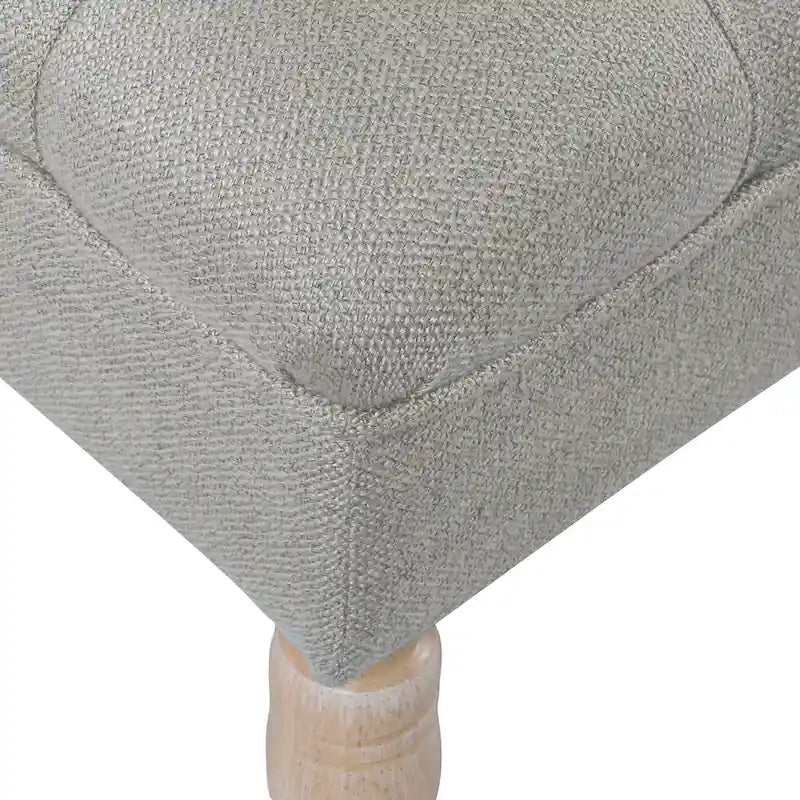 Banc rembourré capitonné classique