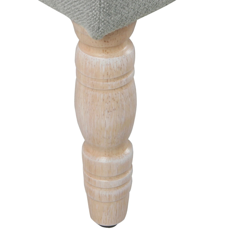 Banc rembourré capitonné classique