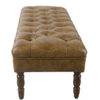 Banc rembourré capitonné classique