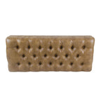 Banc rembourré capitonné classique