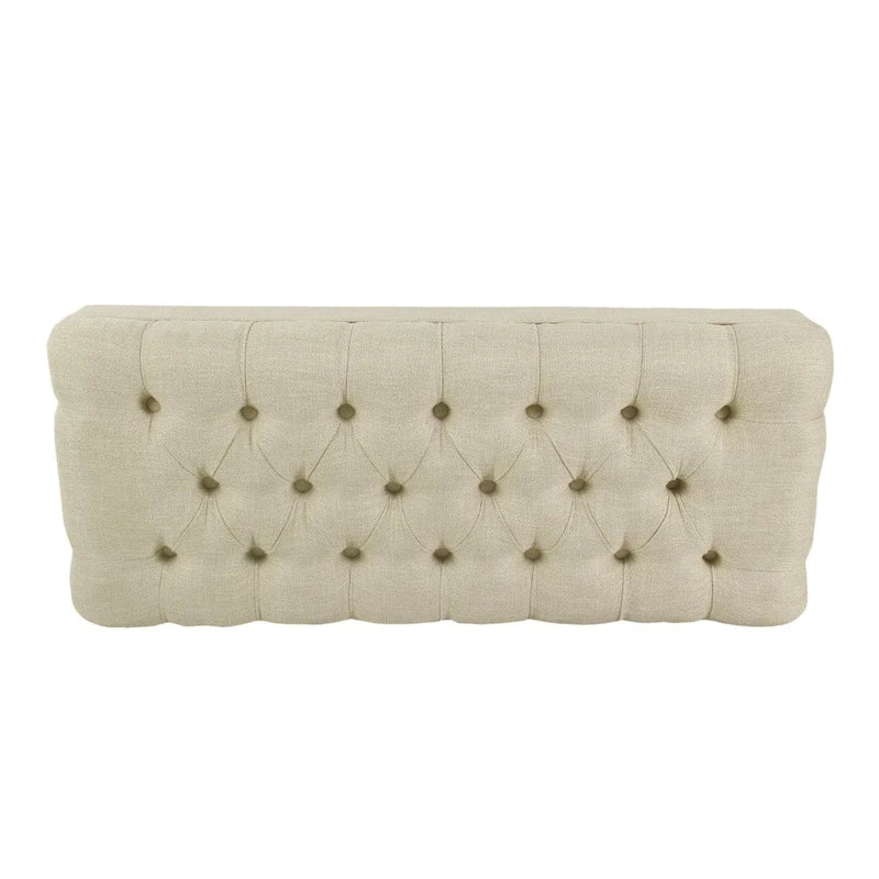 Banc rembourré capitonné classique