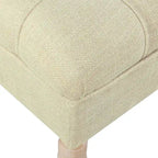 Banc rembourré capitonné classique