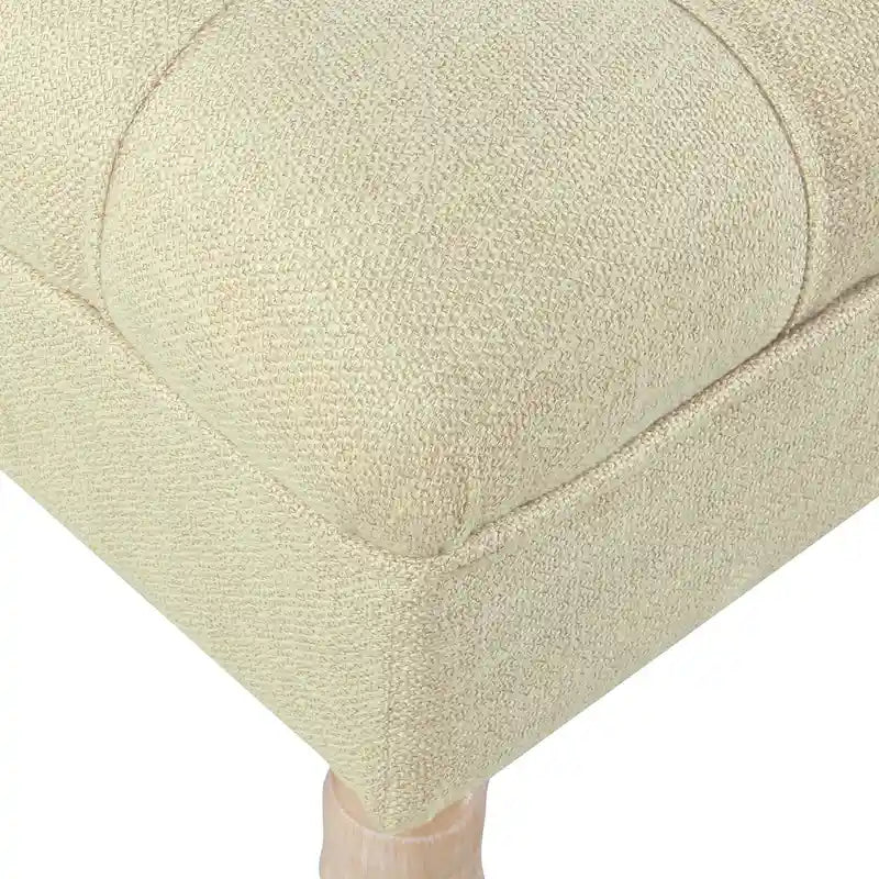 Banc rembourré capitonné classique