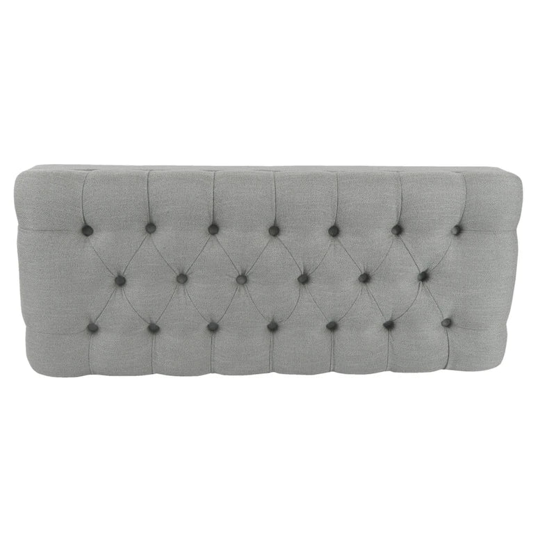 Banc rembourré capitonné classique