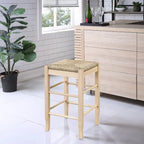 Tabouret de comptoir en bois sans dossier, carré Rush, 24 po