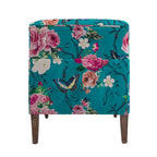 Fauteuil rembourré rayé