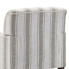 Fauteuil rembourré rayé