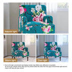 Fauteuil rembourré rayé